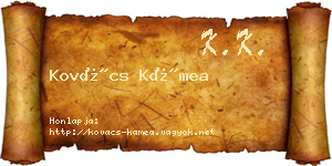Kovács Kámea névjegykártya